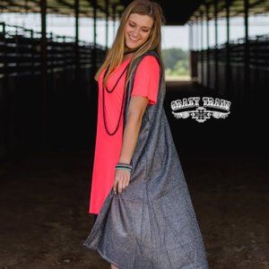 Crazy Train Starry Night Vest Cardigan